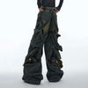 Heritage Mosaic Wornout Hollowed Out Denim