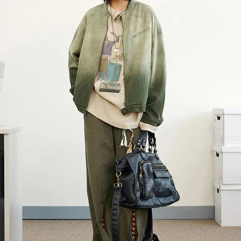 Metro Chic Heritage Seoul Gradient Denim Jacket