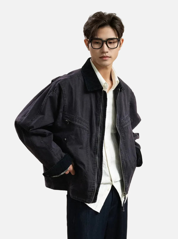 2000s Cityboy Washed Denim Jacket alternatif görünüm