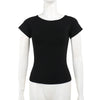 Noir Darkwave Sheer Mesh Backless T-Shirt