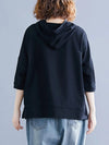 Script Hood Cute Casual Top