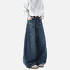2000s Lightning Print Easy Cut Bell Leg Denim
