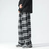 Wide Leg Ekose Jogger, arka görünüm — Navra Wear