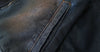 Heavy-Duty Worn Zip-Up Denim Jacket
