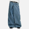 Durable Faded Relaxed Bell Leg Denim