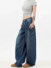 Classic & Sleek Deep Blue Curved Knife Utility Denim