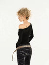 Yedinas Visual Black Long Sleeve T-Shirt