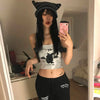 New-Millennium E-Girl Bunny Core Tube Top