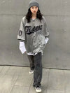 Vintage Oversize Hip-Hop Baskılı Gömlek, önden görünüm — Navra Wear