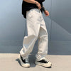 Versatile White Western Style Classic Easy Cut Denim