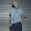 Original Fragment Decorate Shoulder T-Shirt