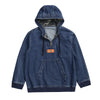 Metro Casual Relaxed Half-Zip Denim Sweatshirt