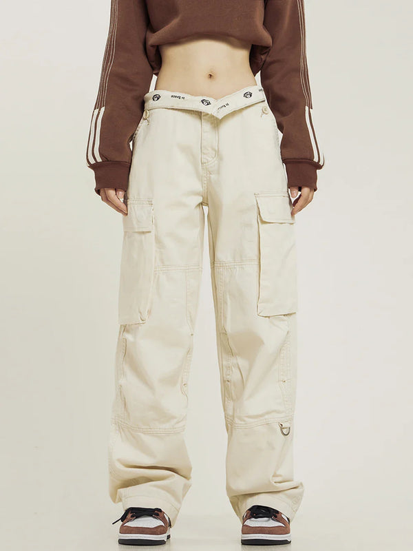 2000s Relaxed Fold-Down Street Pants