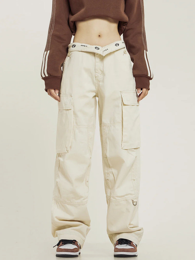 2000s Relaxed Fold-Down Street Pants