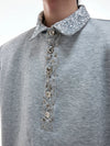 Original Fragment Decorate Shoulder T-Shirt