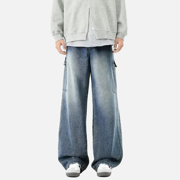 High-Quality Classic Bell Leg Denim Utility Denim