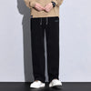 Elastic Baggy Straight Sweatpants