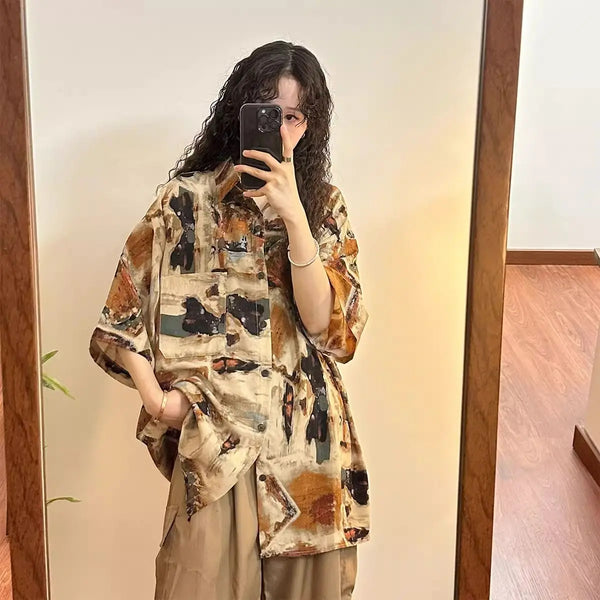 HK Bloom Retro Woven Shirt