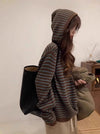 Cozy Striped Knitted Sweatshirt