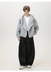 Fermuarlı Basic Sweatshirt, önden görünüm — Navra Wear