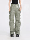 Zip High-Rise Leather Baggy