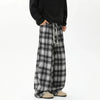 Wide Leg Ekose Jogger, önden görünüm — Navra Wear