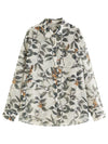 Botanical Holiday Print Chic Top