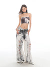 White Torn Relaxed Denim
