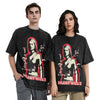 Silent Hill Sun-Bleached O-Neck Collar Big-Silhouette T-Shirt
