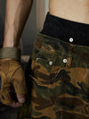 Woodland Personalized Decorate Pockets Denim Shorts
