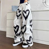 Heart Print Elastic Joggers