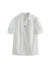 Clean White V-Neck Short Sleeve Top