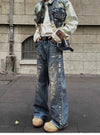 Heritage Digital Printed Faded Denim