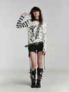 Obsidian Quilted Illustrated Long Sleeve T-Shirt