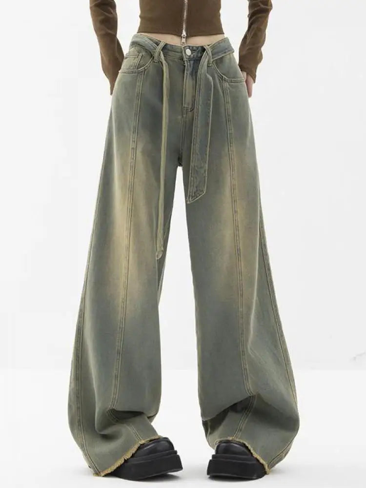 Yedinas Relaxed Mom Denim High Denim