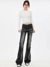 Women Heritage Torn Bootcut Bell Denim