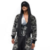 Wild Print Street Zip Hoodie
