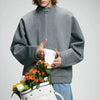 Solid Half-Zip Long Sleeve Top