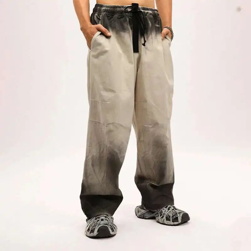Cord Pleat Loose Trousers