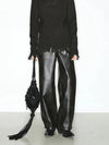 Luxe Black Long Leather Trousers