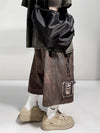 Heritage Torn Knee Length Denim Shorts