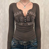 New-Millennium Rockstar Revival Henley T-Shirt