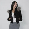 Plush Mixed Zip Hoodie
