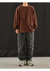Basic Sweatshirt, kombin görünüm — Navra Wear