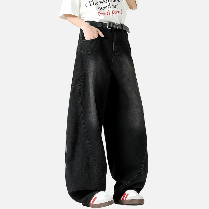 Nostalgic Western Style Easy Cut Denim