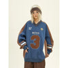 Color Block Oversize Sweatshirt, önden görünüm — Navra Wear