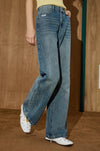 Comfortable Rinse High-Rise Bell Denim