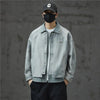 Classic Relaxed Seoul Bomber Denim Jacket