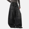2000s Western Style Moustache Effect Denim