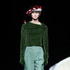 Counter-Culture Silk Velvet Asymmetrical Collar T-Shirt
